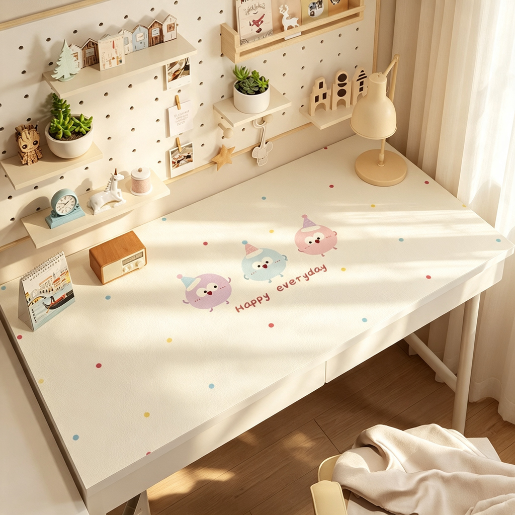 Cream Style Kids Desk Mat